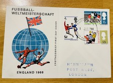 Ersttagsbrief Fußballweltmeisterschaft  England 1966 Sondermarken