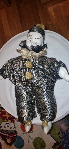 Porzellanfigur clown 43cm top - clown,