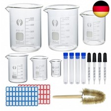 Becher Laborglas Messbecher 500 ml 250 ml 100 ml 50 ml 25 ml 5 ml