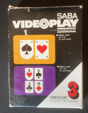 SABA  Videoplay Fairchild Videocart Spiel 3 Black Jack (17+4) für zwei Spieler