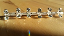6 Haarclip Strass Hochzeit Kommunion Haarklammer NEU Brautschmuck Kopfschmuck 