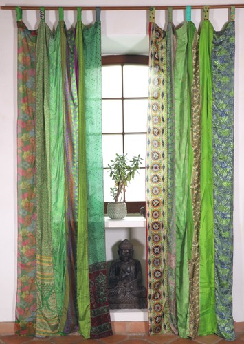 Seidiger vorhang gardine 1 - seidiger,