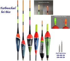 Elektro-Posen helle LED Beleuchtung Farb-Wechsel zur Bissanzeige Stab Batterien