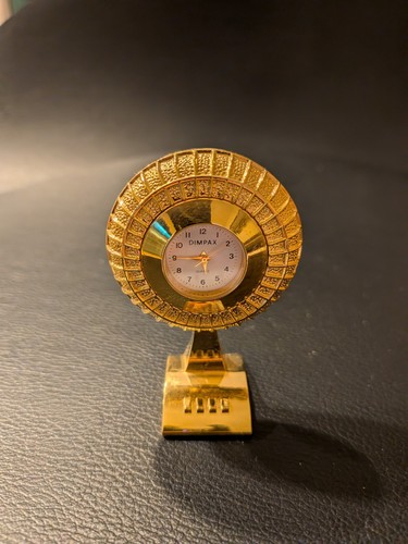 Miniatur uhr goldfarben - uhr,