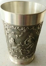 Zinnbecher Trinkbecher aus