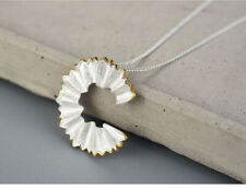 D15 Anhänger Bleistift Spitzer Schnipsel vergoldeter Rand Sterling Silber 925 