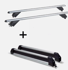 Skiträger Silver Ice + Alu Dachträger für Volkswagen Touran 5-Türer ab 2015