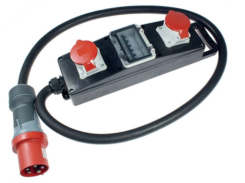 Vollgummi cee stromverteiler - cee,