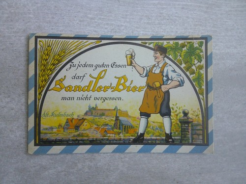 Kulmbach bier reklame - ak,