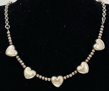 925/-Silber Kette, Erbskette,Herz Gleiter, 45 cm lang, 3 mm breit.