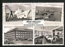 Cuxhaven, Hotel Atlantic am Bahnhof, Ansichtskarte 