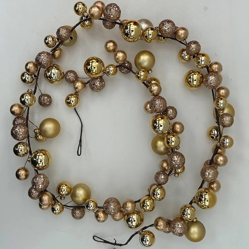 Kugelgirlande gold - kugelgirlande,,