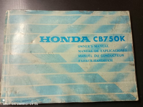 Honda 750 owner s - k, owner`s