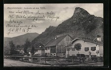 Oberammergau, Ortspartie am Kofel, Ansichtskarte 1911 