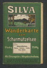alte Landkarte Brandenburg Storkow SILVA WANDERKARTE SCHARMÜTZELSEE Rauen Kolpin