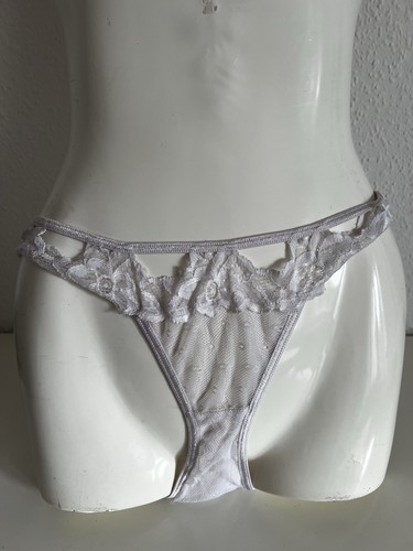 Transparenter netz slip weiß - transparenter,