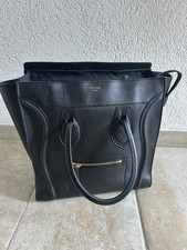 Schwarze große Celine Luggage  Leder Tasche Original mit Echtheitsnachweis