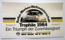 Werbe-Aufkleber Opel Rallye