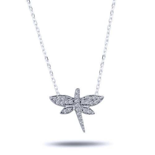 Diamant libelle anhänger - diamant,
