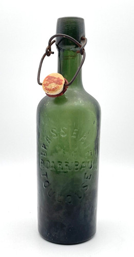 Antike schwere glasflasche mit - schwere,