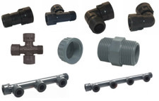 PVC Verschraubungen, Ventilanschlüsse Überwurf Adapter für Rain-Bird und Hunter