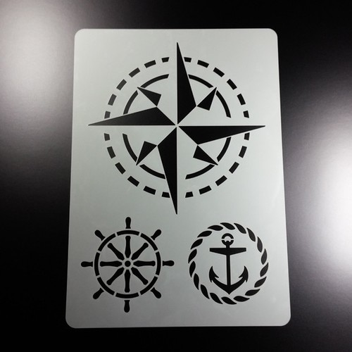 Schablone kompassrose - a4,