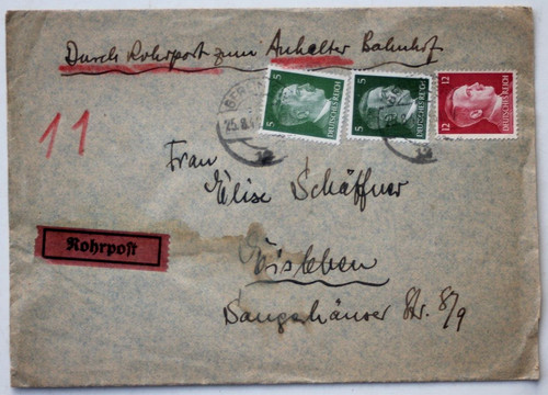36369 rohrpost brief berlin - rohrpost,