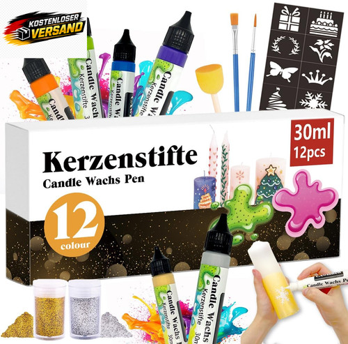 Kerzen malstifte set - kerzen, 12