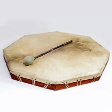 Schamanentrommel 8-eckig 60 cm Rahmentrommel Ziegenhaut Shaman Drum inkl. Stick