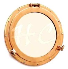 Messing Bullaugenfenster ~ Kajütboot Bullauge ~ 24 Zoll Schiff Bullauge Dekor