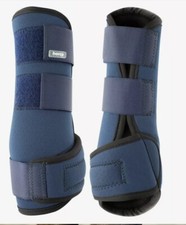 HORZE Surpreme Fesselkopfgamaschen VB & WB, Schwarz & Blau Fesselkopf Gamaschen