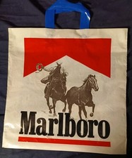 Einkaufstasche Marlboro Logo Plastik Sammler Vintage