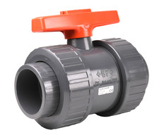 Georg Fischer Typ 346 DN50 +GF+ Kugelhahn Drei-Wege-Kugelhahn Ventil PVC PN16