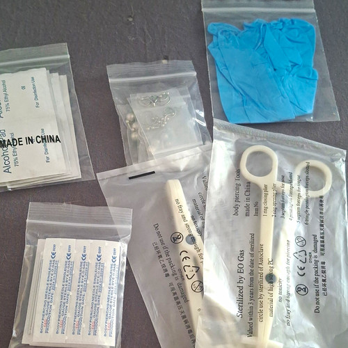 Piercing set 16g sterilisiert - 16g,