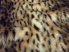 Tier Spaß Kunstfell Stoff Material - Gepard