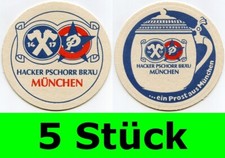 5 Stück alte Bierdeckel