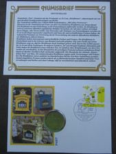 BRD Numisbrief 5 Mark DDR Postwesen 1990 Briefkasten