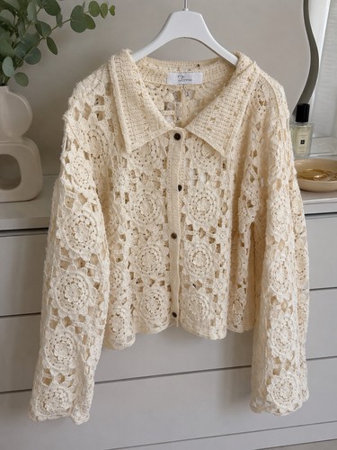 Boho häkeljacke creme - boho, –