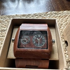 Men's Wood Watch New Quartz