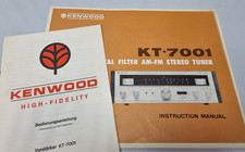 Kenwood KT-7001 Hifi Stereo Tuner - Bedienungsanleitung - Deutsch & Englisch