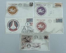 5x Beleg Space Shuttle Freiflüge 3 bis 5, Space