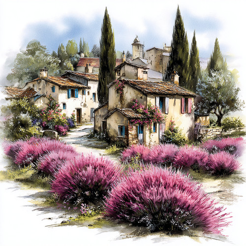 Wandbild lavendel provence - wandbild,