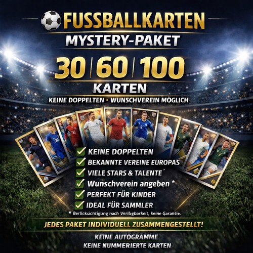 Fußball mystery pack topps - fußball,