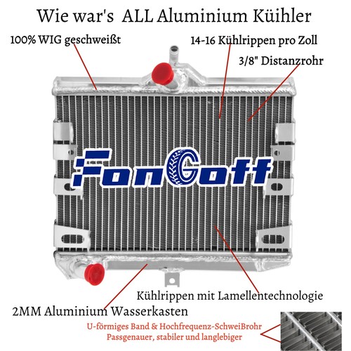 Aluminum wasserkühler kühler - wasserkühler,