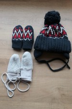 Babykleidung Winter H&M C&A Mütze & Handschuhe Größe 62/68