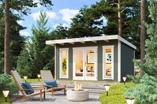 Gartenhaus Blockhaus  Pultdach