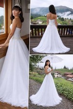 Elegantes Brautkleid A-Linie