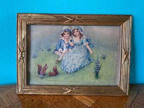 Bild gemälde goldblech - bild, kinder