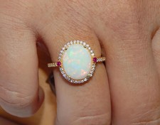 Natürlich Feuer Opal Rubin