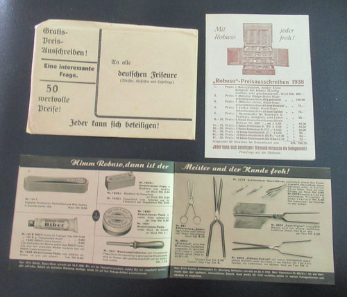 Alte werbung friseur - alte, /